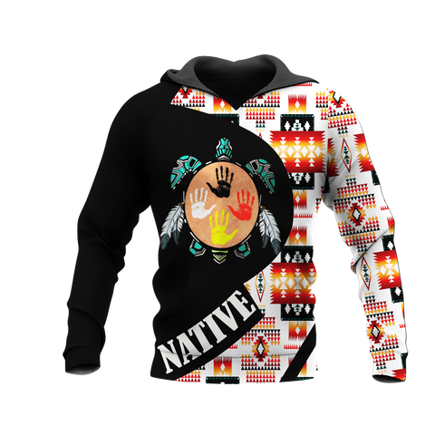 HD0012985 Tribal Turtle Native American Pride 3D Hoodie