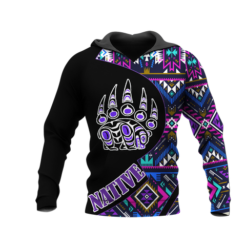 HD0012994 Tribal Bear Native American Pride 3D Hoodie