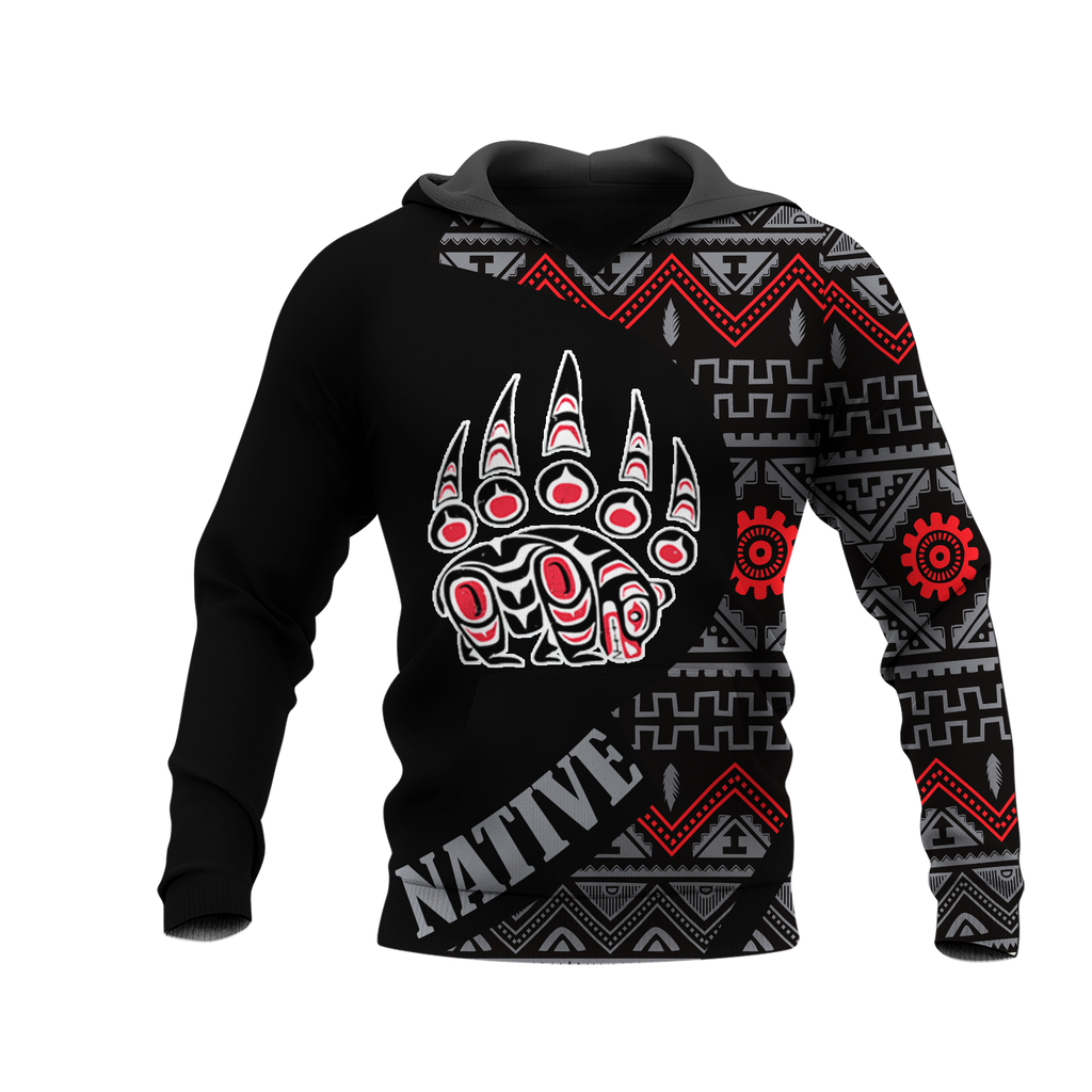 HD0012997 Tribal Bear Native American Pride 3D Hoodie