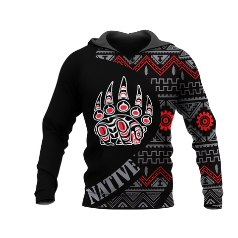 HD0012997 Tribal Bear Native American Pride 3D Hoodie