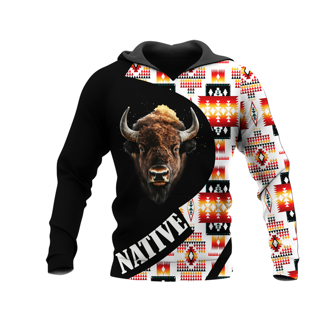 HD0012999 Tribal Bear Native American Pride 3D Hoodie