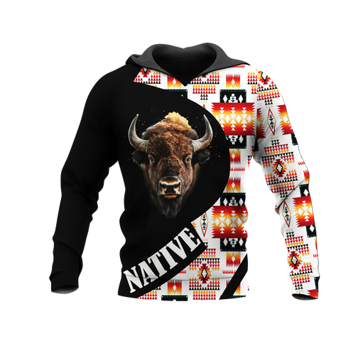 HD0012999 Tribal Bear Native American Pride 3D Hoodie