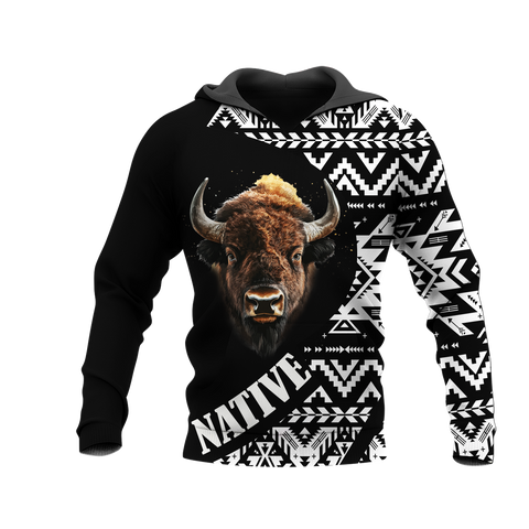 HD0013007  Bison Native American Pride 3D Hoodie