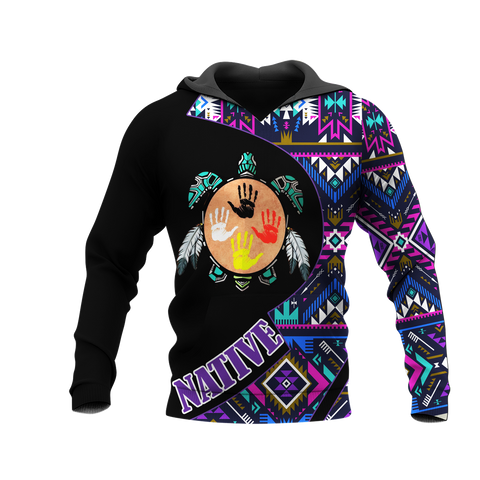 HD0013008 Tribal Turtle Native American Pride 3D Hoodie