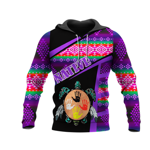 HD0013011 Tribal Turtle Native American Pride 3D Hoodie