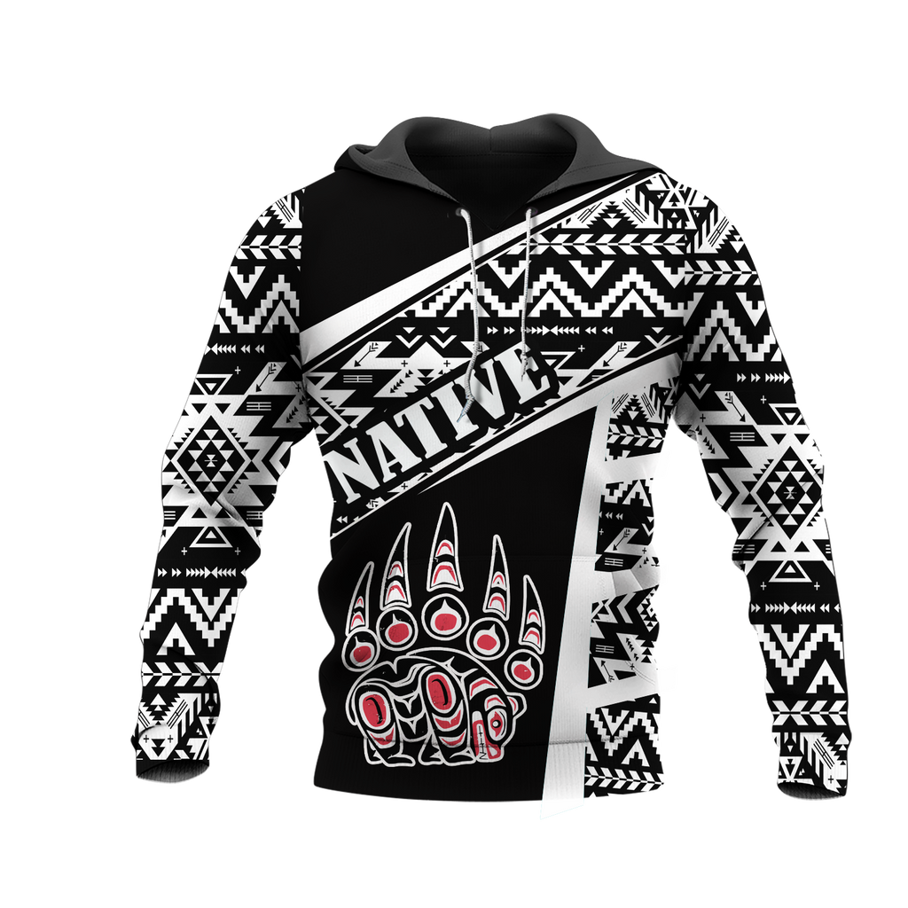 HD0013016 Tribal Bear Native American Pride 3D Hoodie