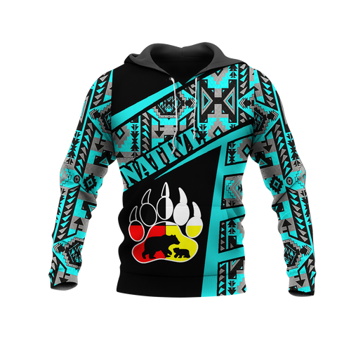 HD0013018 Tribal Bear Native American Pride 3D Hoodie