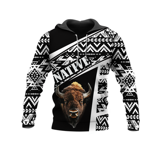 HD0013024 Bison Native American Pride 3D Hoodie