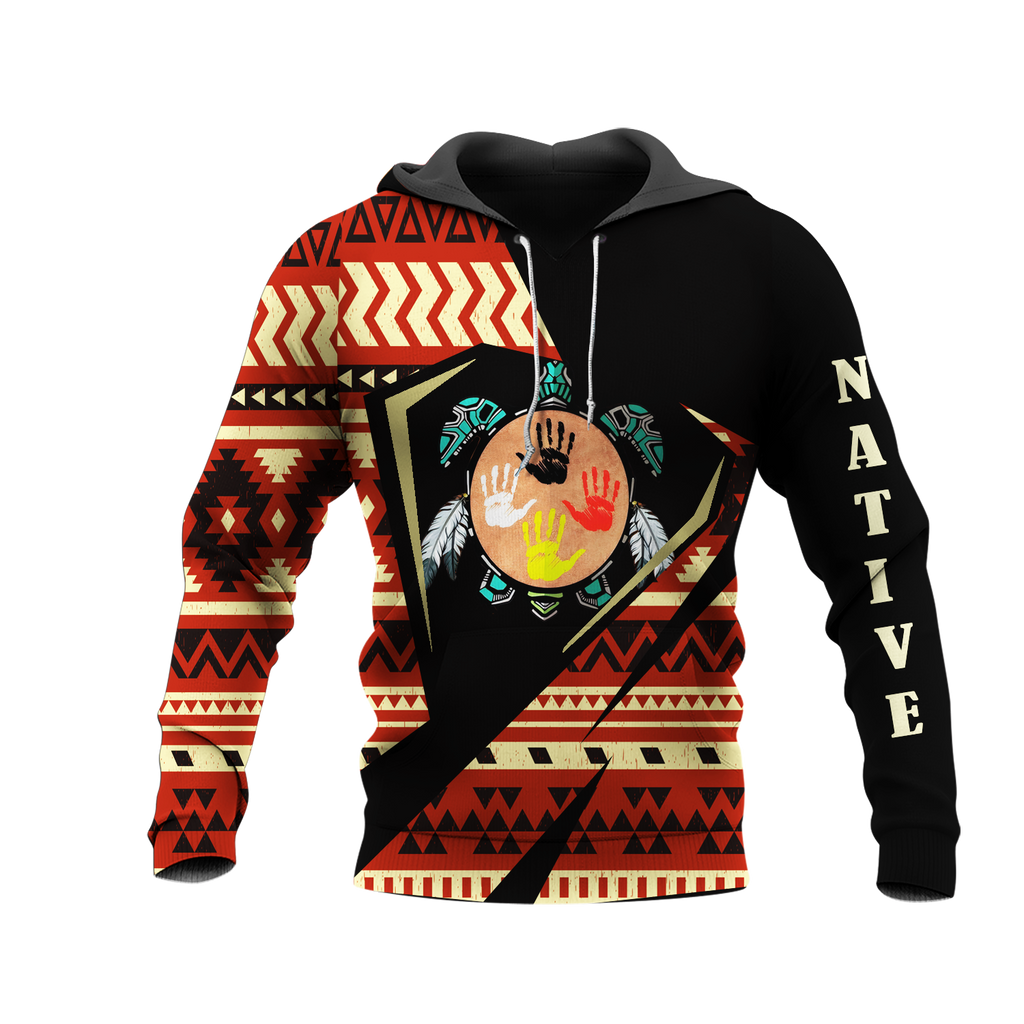 HD0013066 Tribal Turtle Native American Pride 3D Hoodie