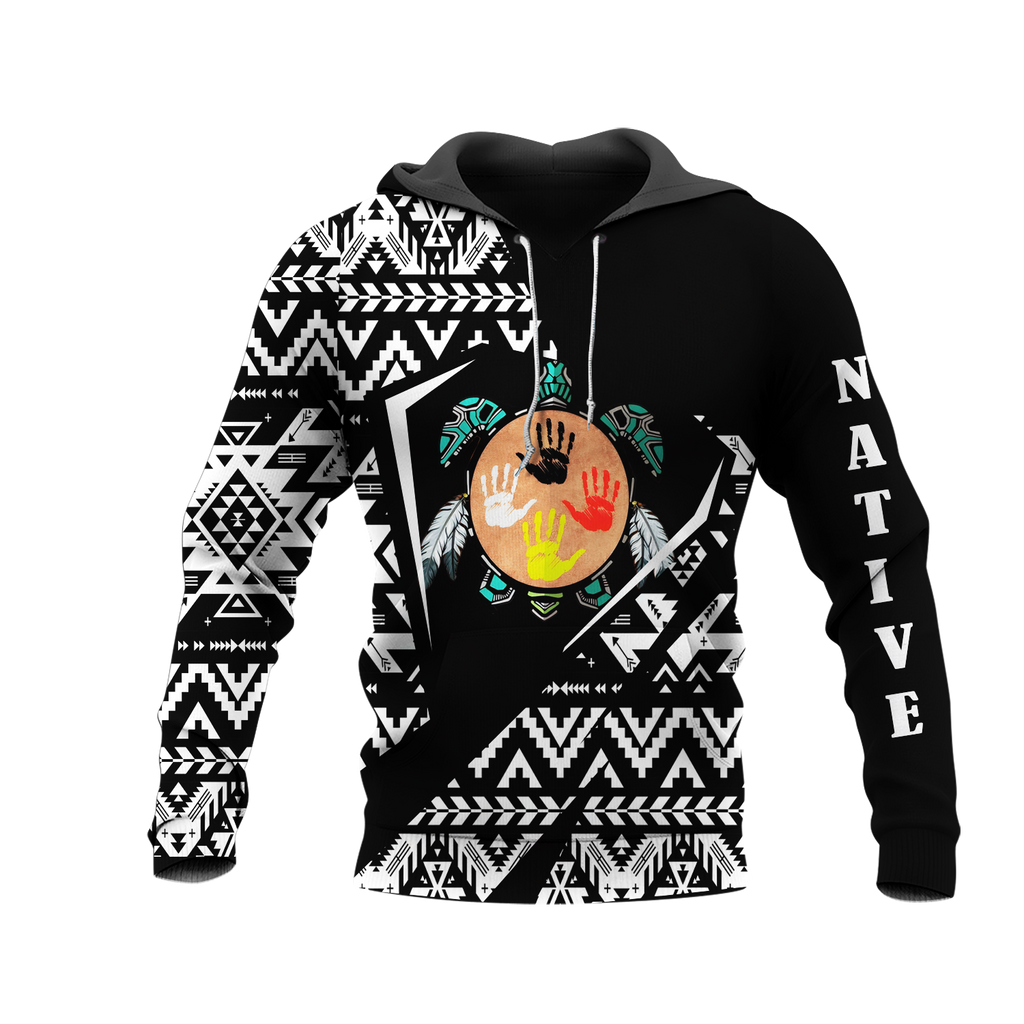 HD0013067 Tribal Turtle Native American Pride 3D Hoodie