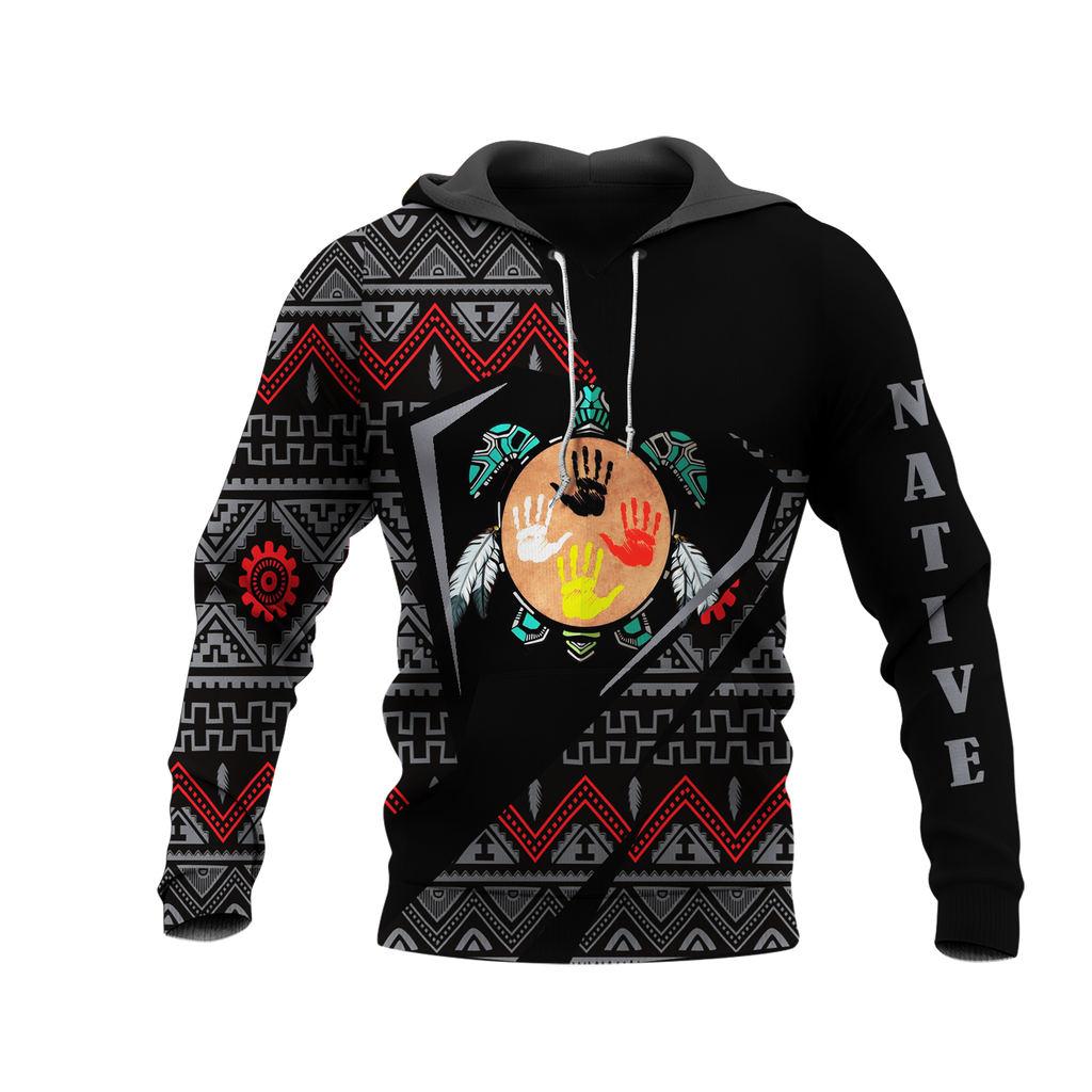 HD0013068 Tribal Turtle Native American Pride 3D Hoodie