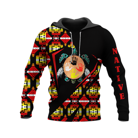 HD0013069 Tribal Turtle Native American Pride 3D Hoodie