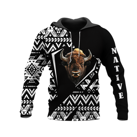 HD0013082 Bison Native American Pride 3D Hoodie