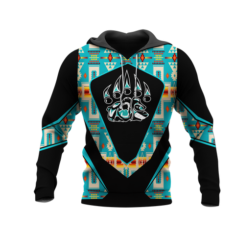 HD0013089 Foot Bear Native American Pride 3D Hoodie