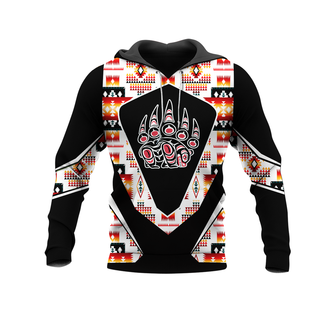 HD0013096 Foot Bear Native American Pride 3D Hoodie