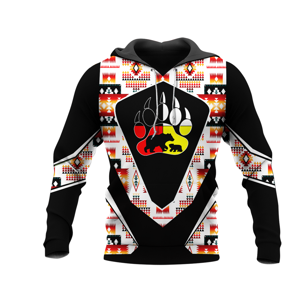 HD0013097 Foot Bear Native American Pride 3D Hoodie