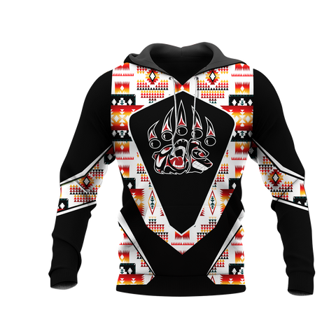 HD0013098 Foot Bear Native American Pride 3D Hoodie