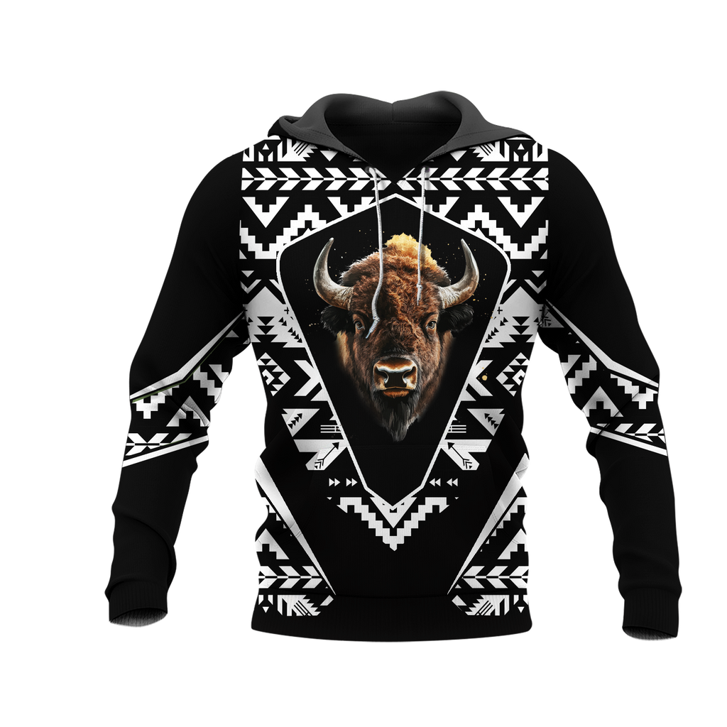 HD0013099 Bison Native American Pride 3D Hoodie