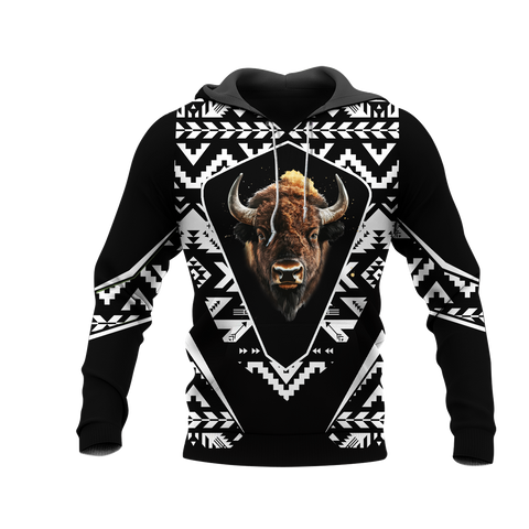 HD0013099 Bison Native American Pride 3D Hoodie