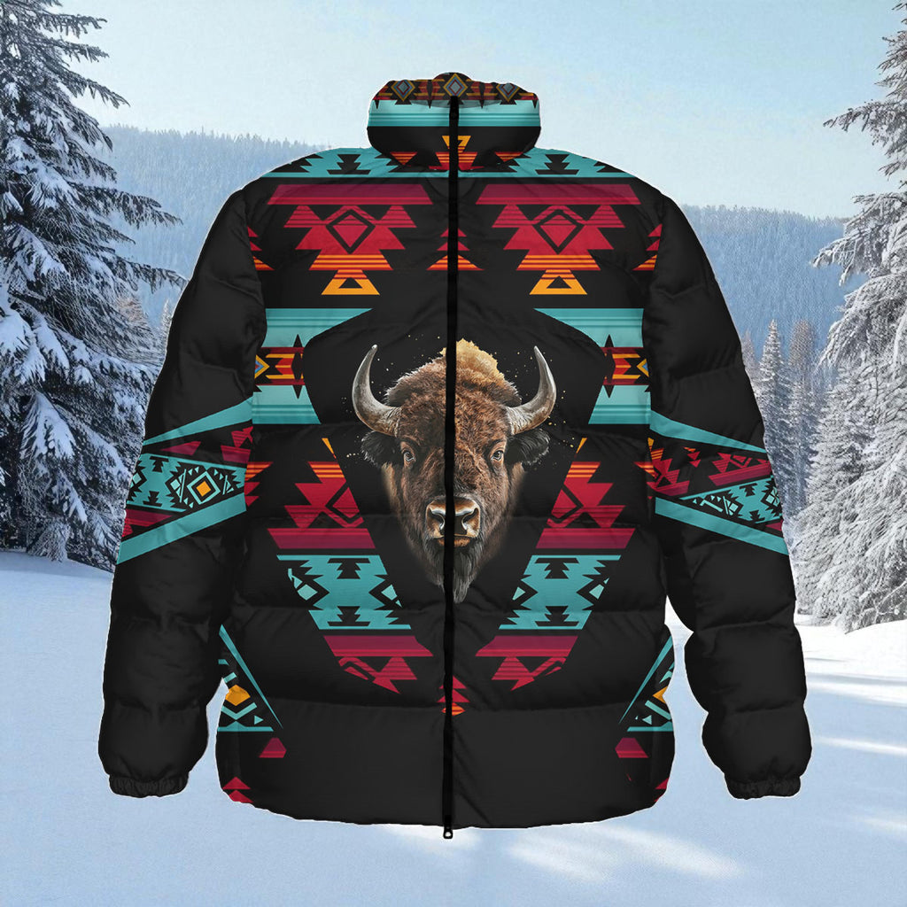HD0013101 Native American Unisex Stand Collar Slim Down Jacket
