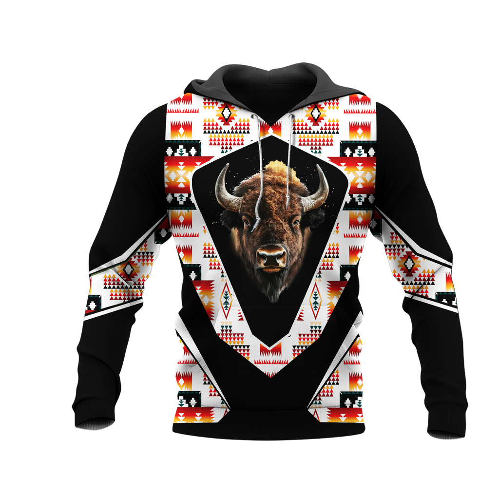 HD0013102 Bison Native American Pride 3D Hoodie