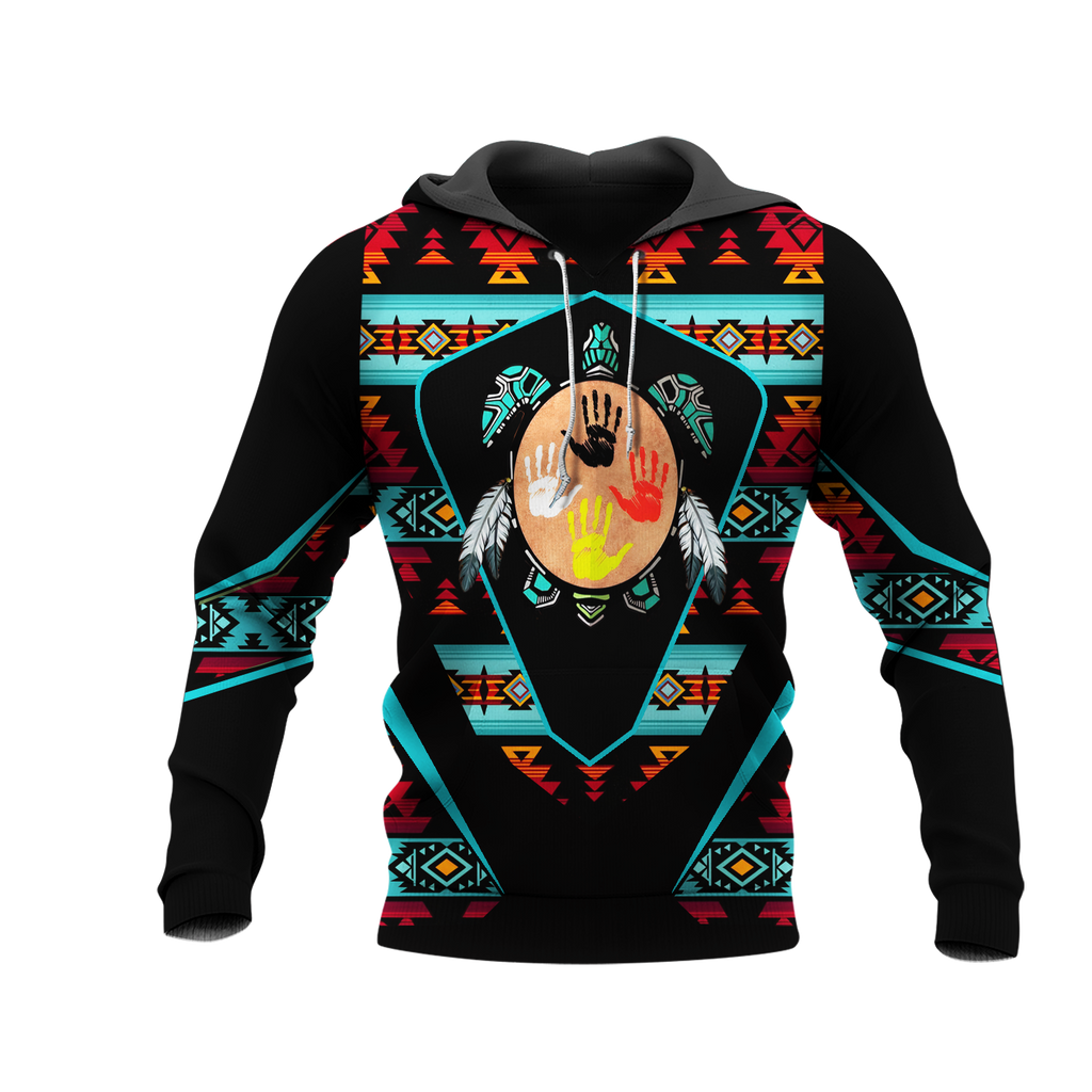 HD0013105 Tribal Turtle Native American Pride 3D Hoodie