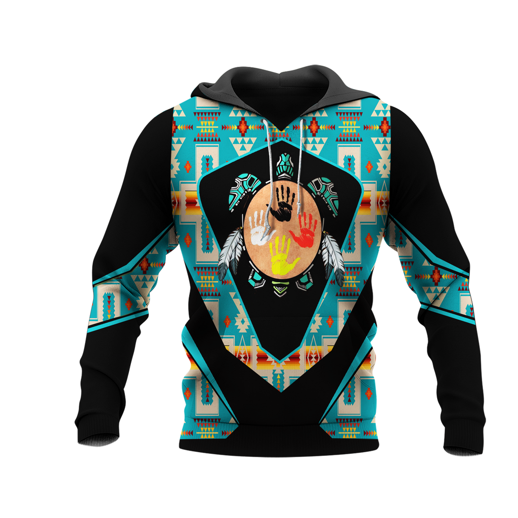 HD0013106 Tribal Turtle Native American Pride 3D Hoodie