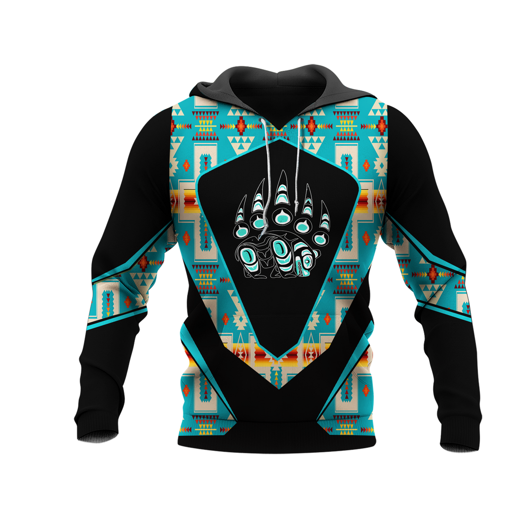 HD0013108 Bear Native American Pride 3D Hoodie