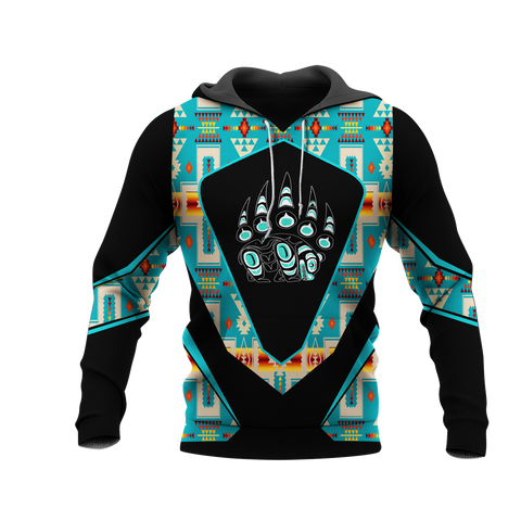 HD0013108 Bear Native American Pride 3D Hoodie