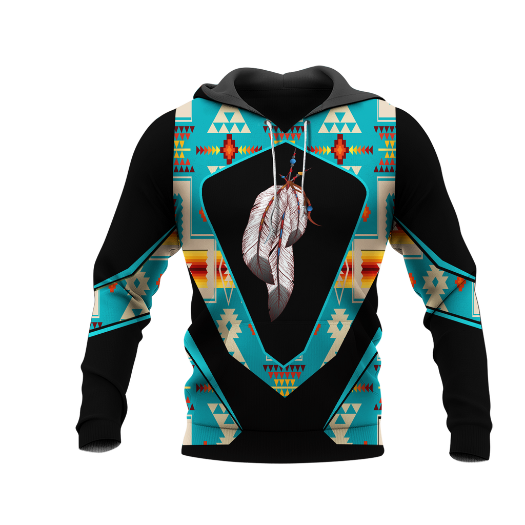 HD0013111 Feather  Native American Pride 3D Hoodie