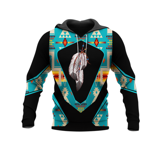 HD0013111 Feather  Native American Pride 3D Hoodie