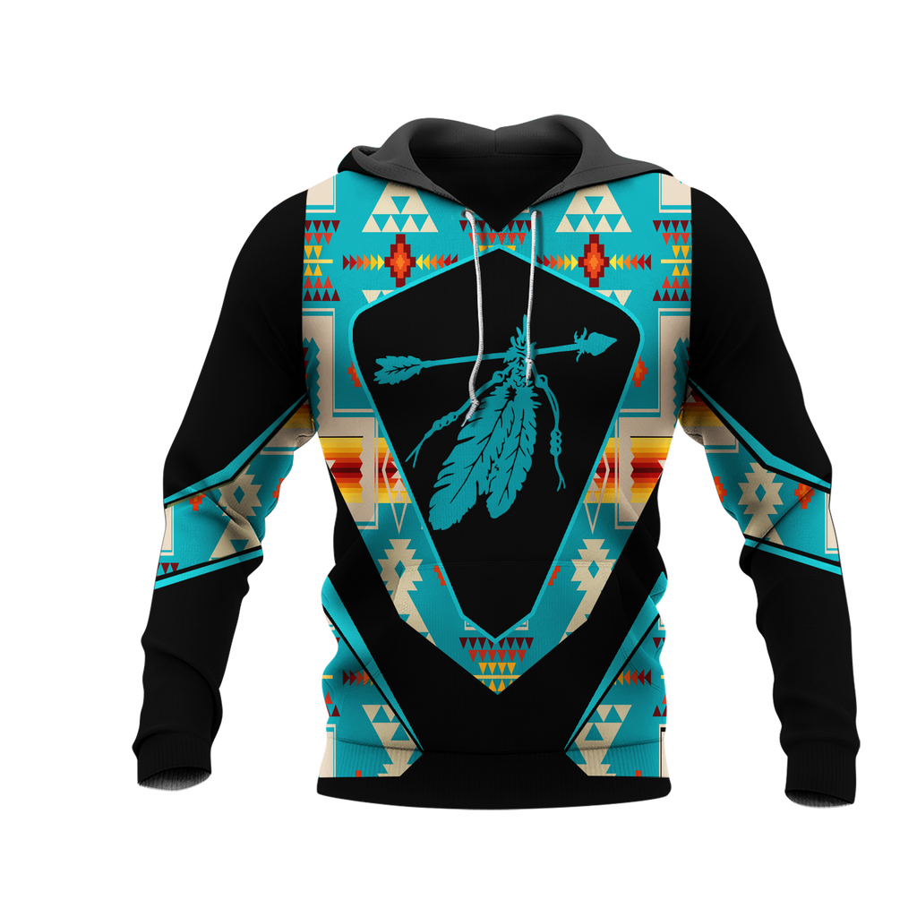 HD0013112 Feather  Native American Pride 3D Hoodie