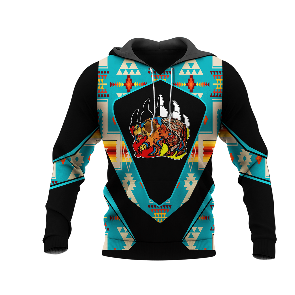 HD0013113 Bear Native American Pride 3D Hoodie