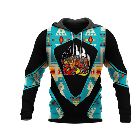 HD0013113 Bear Native American Pride 3D Hoodie