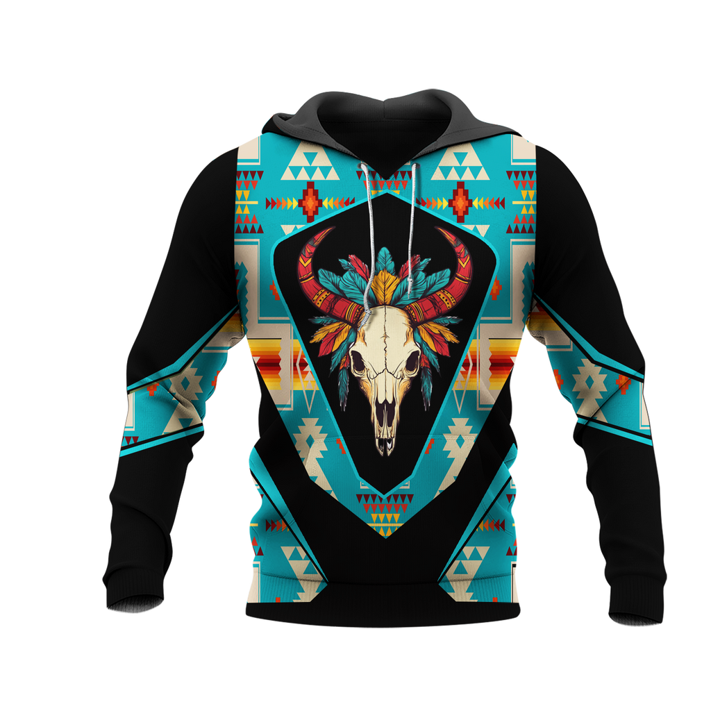 HD0013114 Bison Native American Pride 3D Hoodie