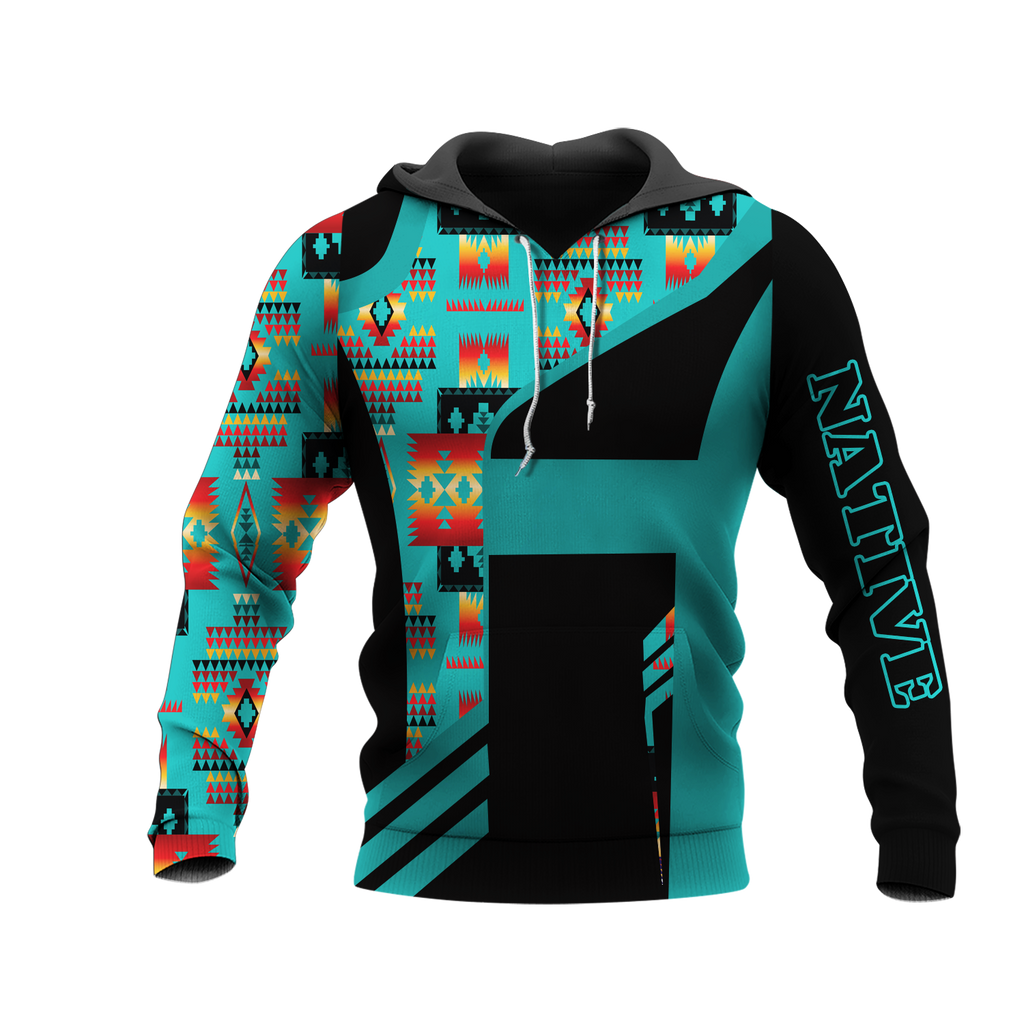 HD0013119 Pattern Native American Pride 3D Hoodie