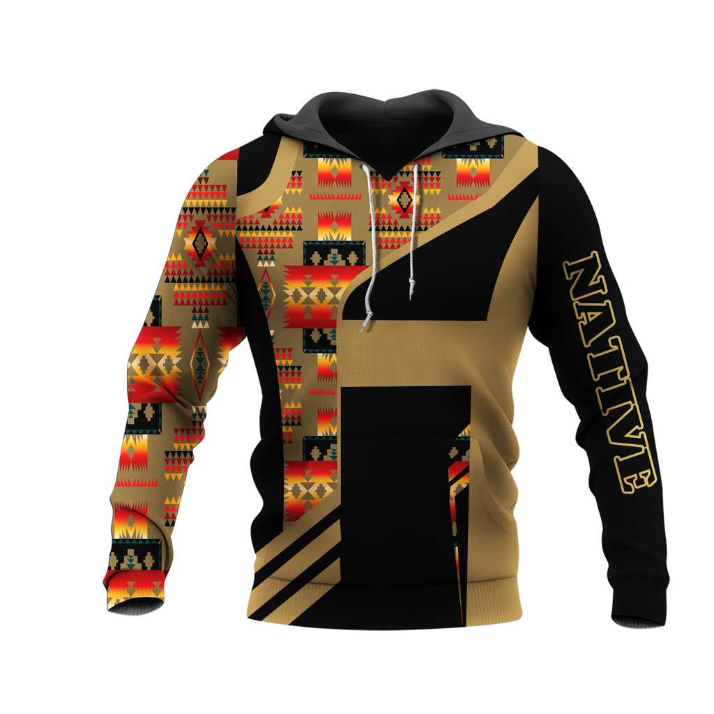 HD0013120 Pattern Native American Pride 3D Hoodie