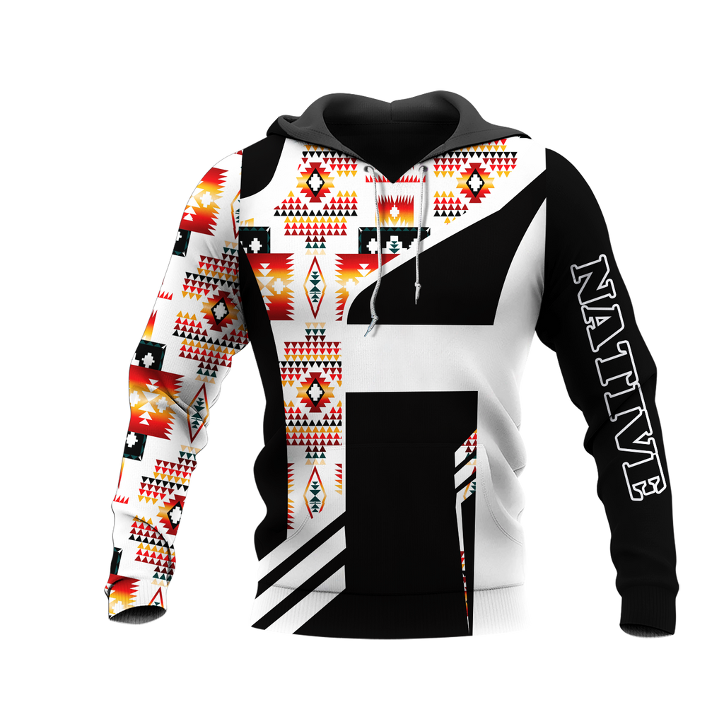 HD0013121 Pattern Native American Pride 3D Hoodie