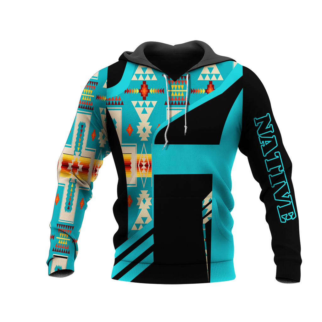 HD0013122 Pattern Native American Pride 3D Hoodie