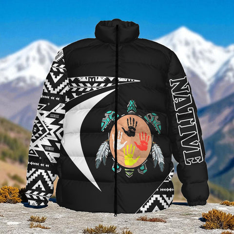 HD0013154 Native American Unisex Stand Collar Slim Down Jacket