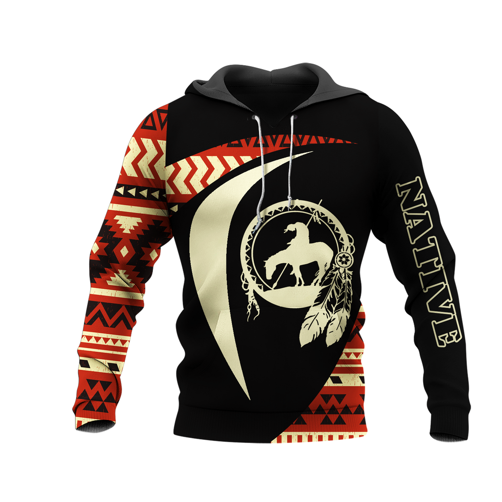 HD0013159 Trail Of Tear Pattern Native American Pride 3D Hoodie