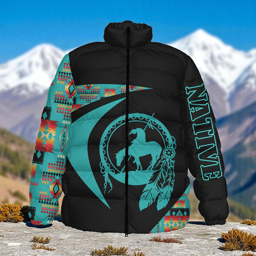 HD0013160 Native American Unisex Stand Collar Slim Down Jacket