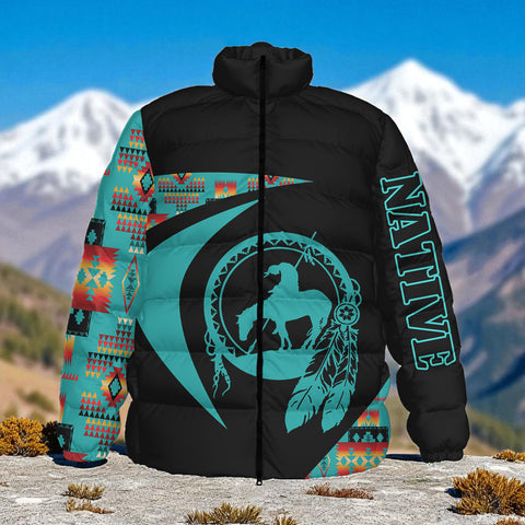 HD0013160 Native American Unisex Stand Collar Slim Down Jacket