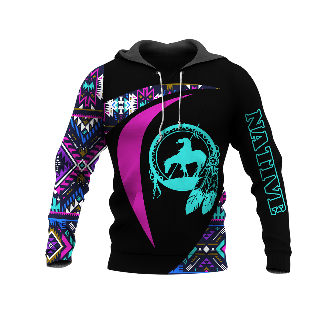 HD0013172 Trail Of Tear Pattern Native American Pride 3D Hoodie