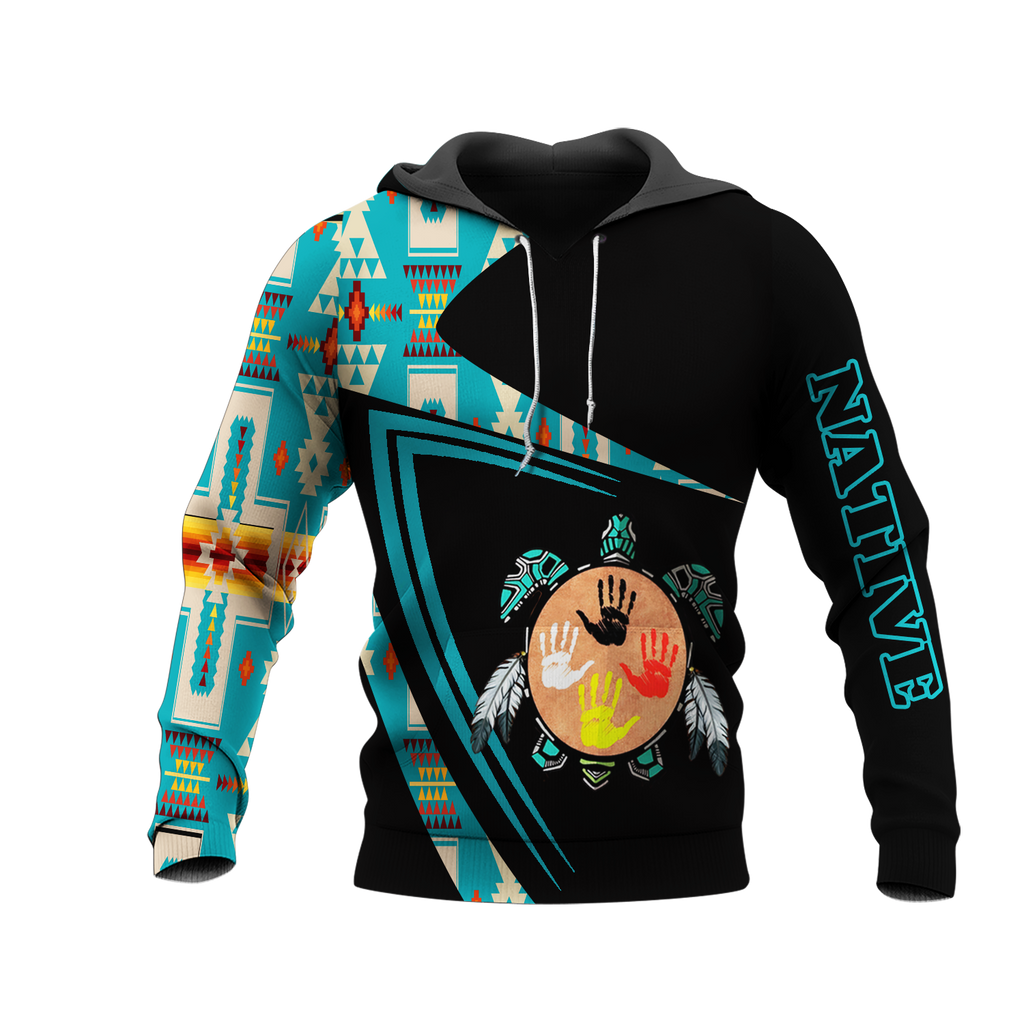 HD0013187 Tribal Turtle Native American Pride 3D Hoodie