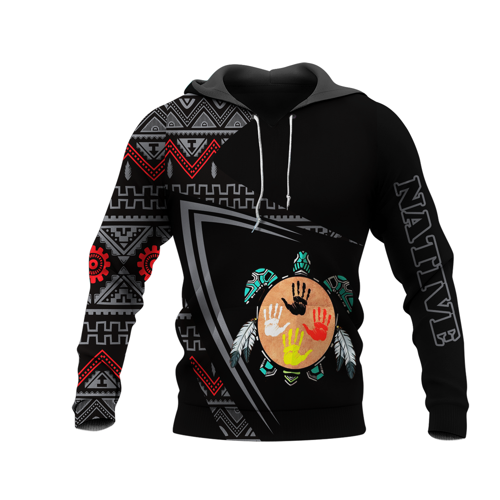 HD0013188 Tribal Turtle Native American Pride 3D Hoodie