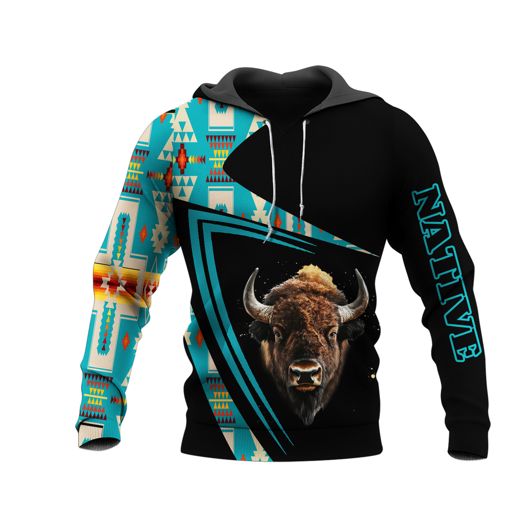 HD0013189 Bison Native American Pride 3D Hoodie