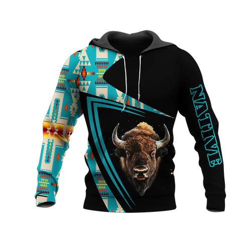 HD0013189 Bison Native American Pride 3D Hoodie