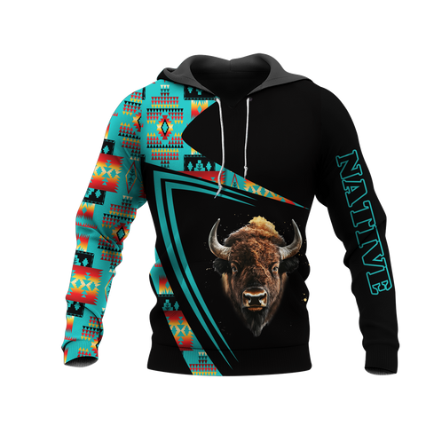 HD0013190 Bison Native American Pride 3D Hoodie