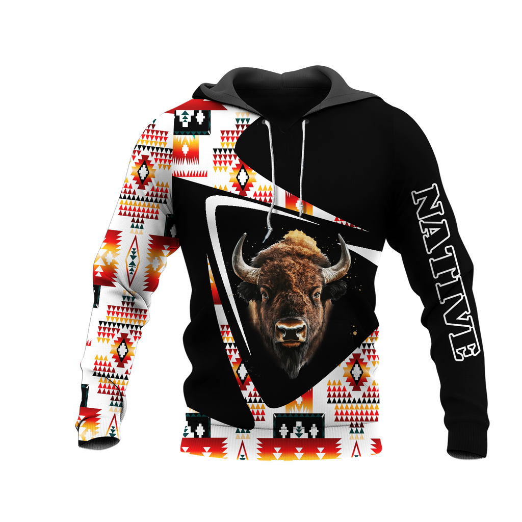 HD0013191 Bison Native American Pride 3D Hoodie